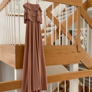 Beautiful Layered Ruffle Maxi Dress with Spaghetti Straps